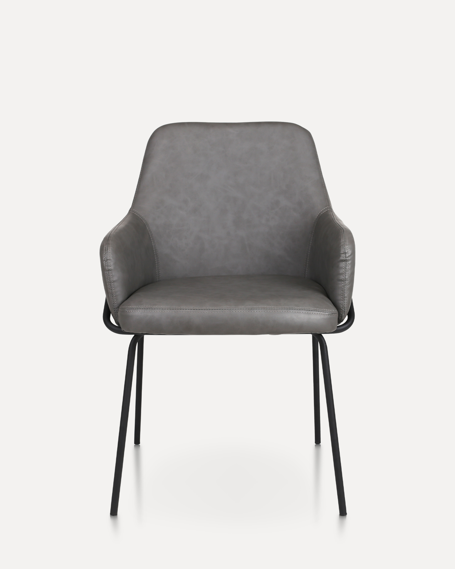 Lærstol med arm Lærstol med arm