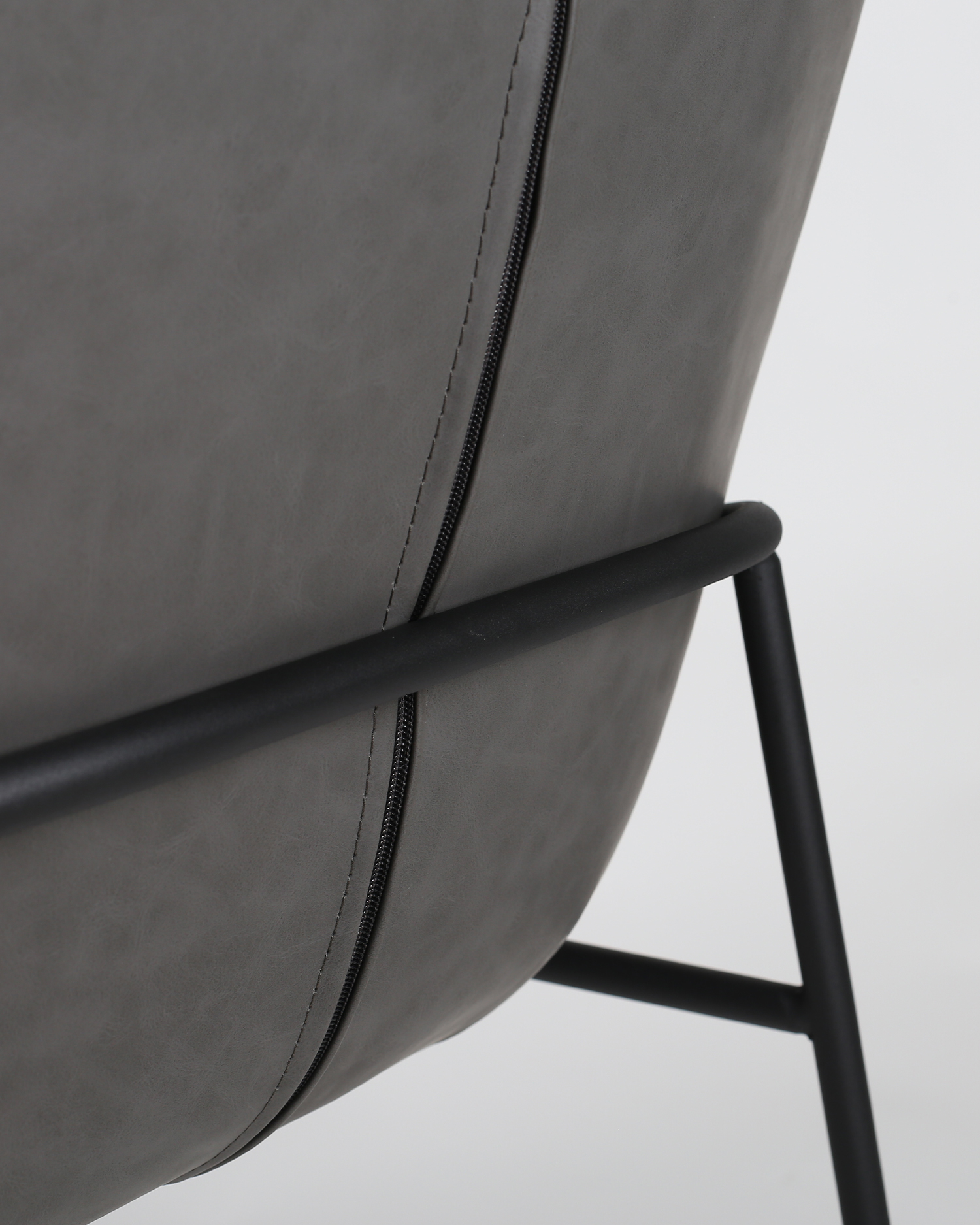 Lærstol med arm Lærstol med arm