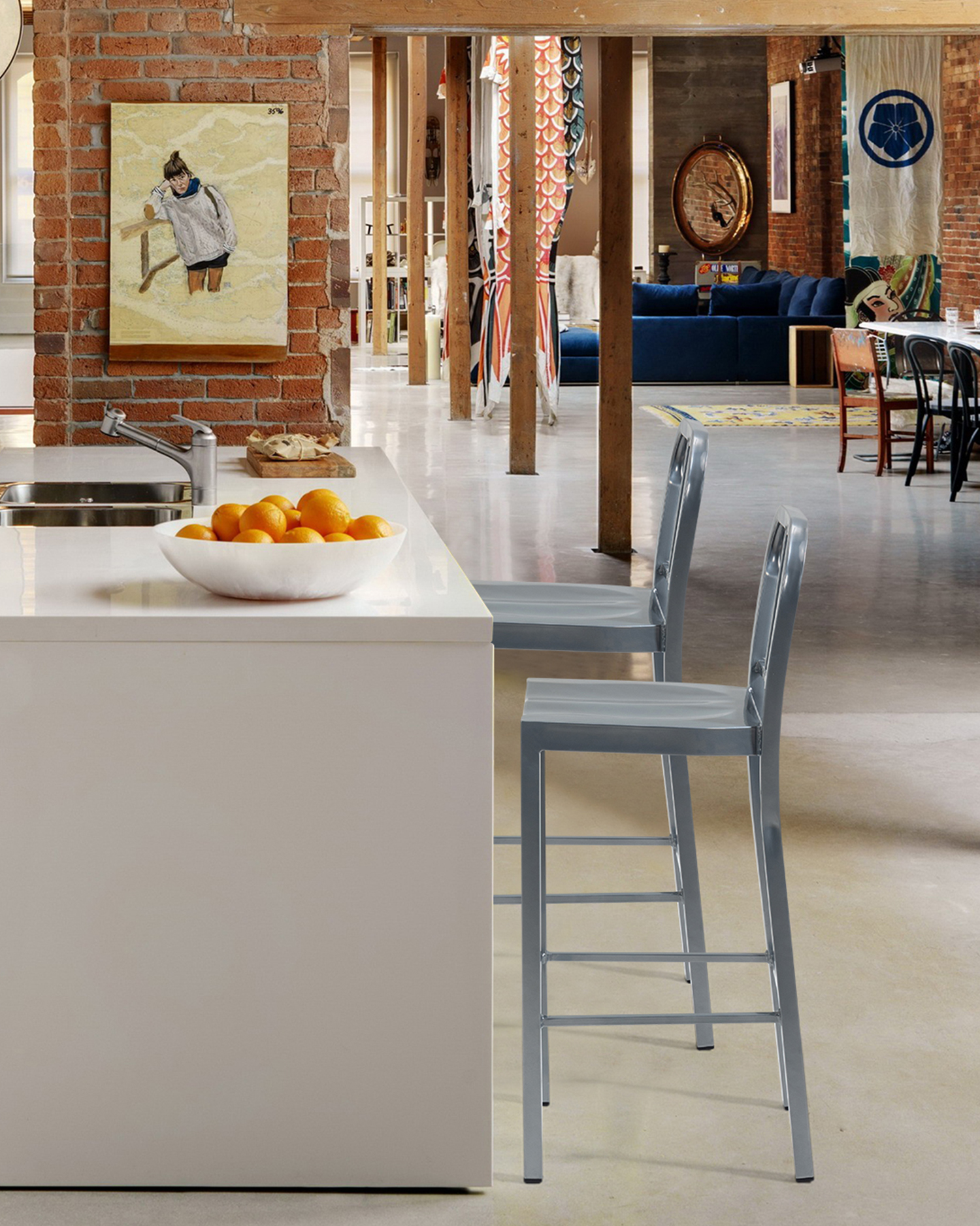 Navy Bar Chair Navy Bar Chair