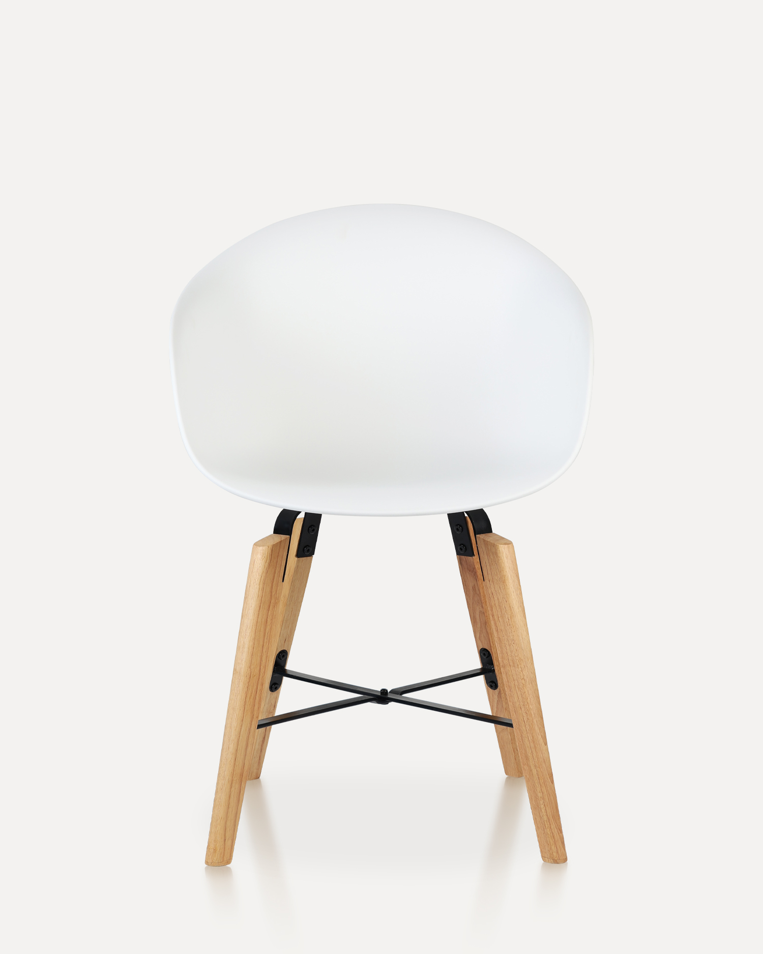 White Shell Chair - med armlener White Shell Chair - med armlener