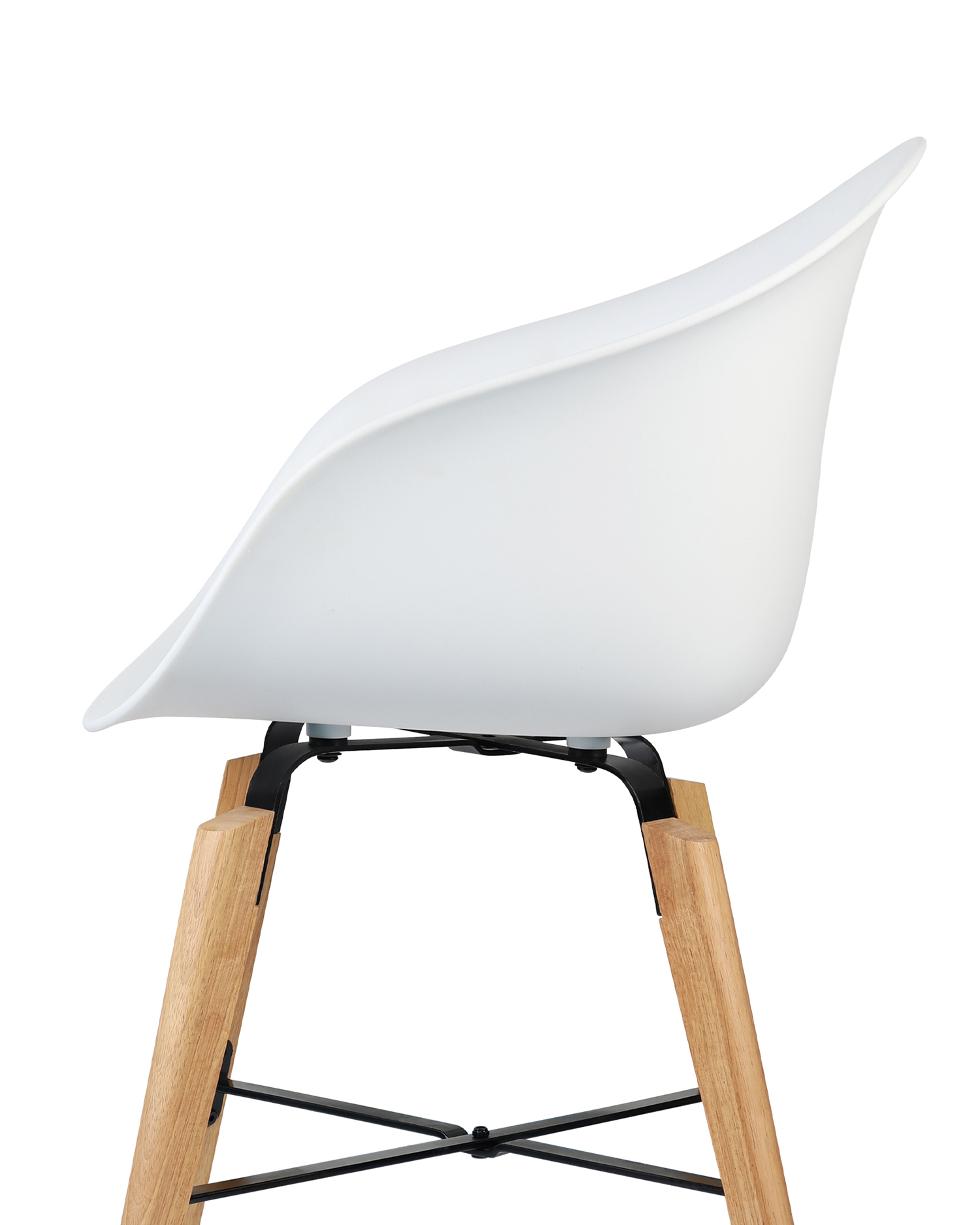 White Shell Chair - med armlener White Shell Chair - med armlener