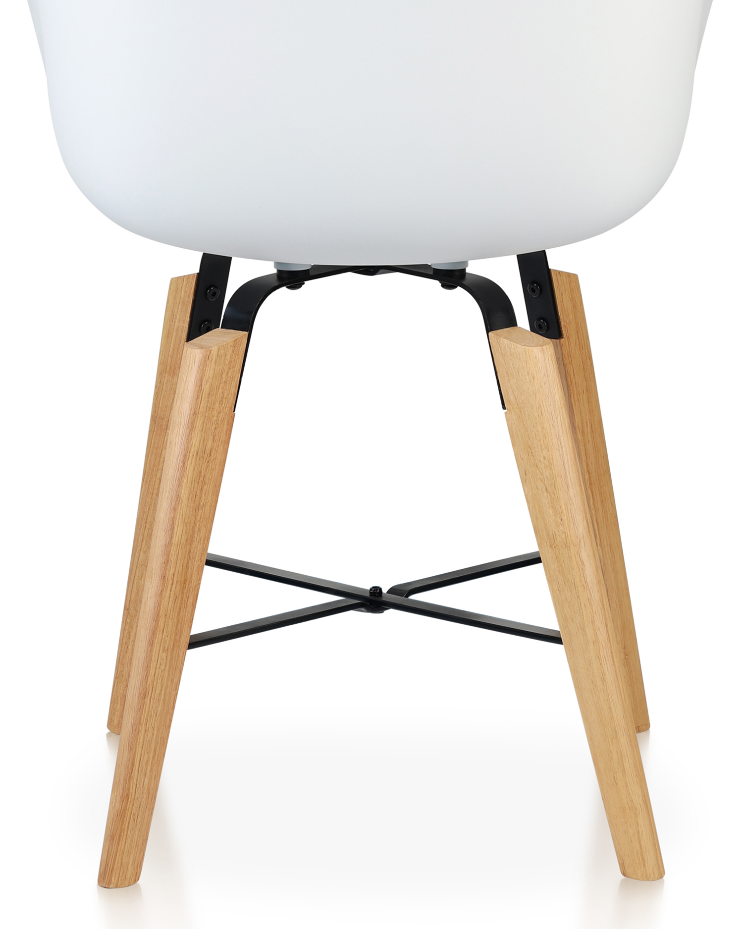 White Shell Chair - med armlener White Shell Chair - med armlener